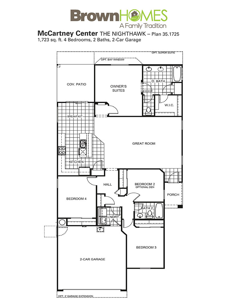 Plan 1725 The Nightwalk Floor Plan