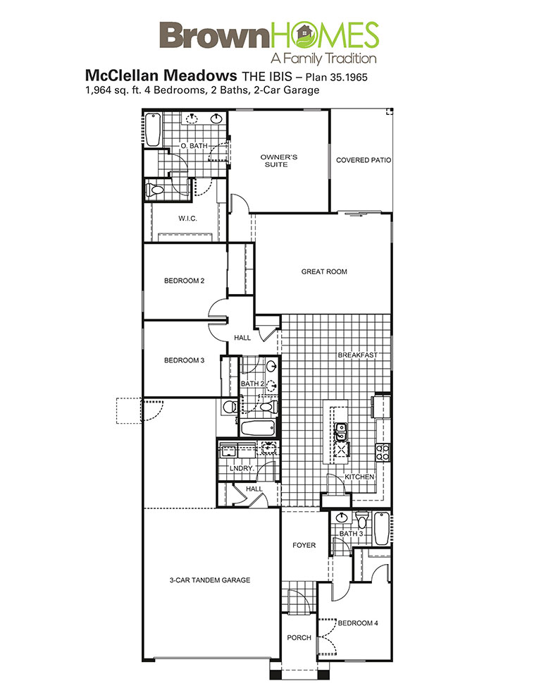Plan 1965 – THE IBIS – 1,964 sq. ft.